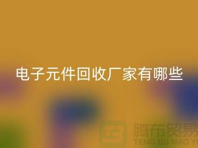 电子元件华体会体育网页版厂家有哪些公司_上海排名靠前的知名企业