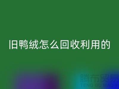 旧鸭绒怎么华体会体育网页版利用的？白鸭绒华体会体育网页版价格_杭州羽绒华体会体育网页版公司