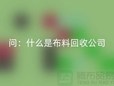问：什么是布料华体会体育网页版公司？上海服装华体会体育网页版公司来回答