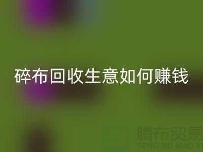 碎布华体会体育网页版生意如何赚钱