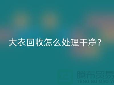 羊绒大衣华体会体育网页版怎么处理干净？
